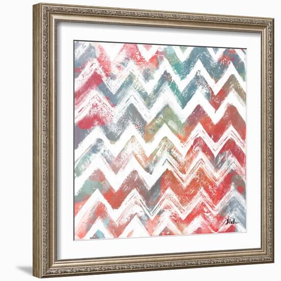 Bright Rustic Chevron-Patricia Pinto-Framed Art Print