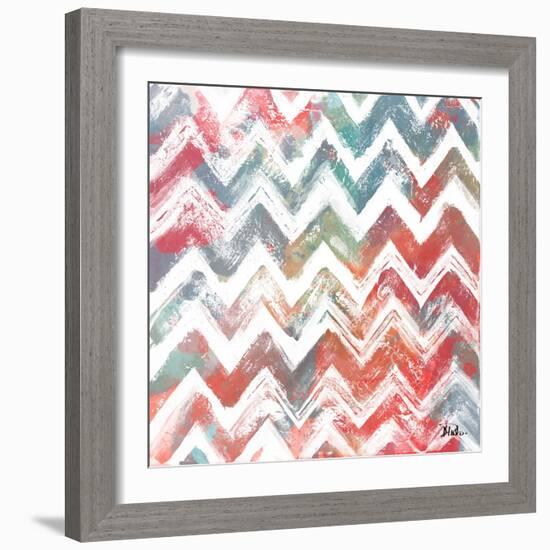 Bright Rustic Chevron-Patricia Pinto-Framed Art Print