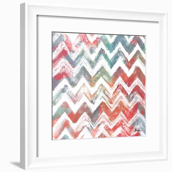 Bright Rustic Chevron-Patricia Pinto-Framed Art Print