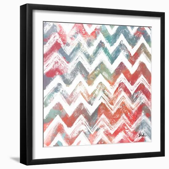 Bright Rustic Chevron-Patricia Pinto-Framed Art Print