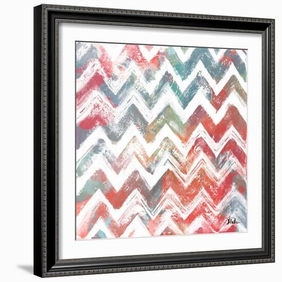 Bright Rustic Chevron-Patricia Pinto-Framed Art Print