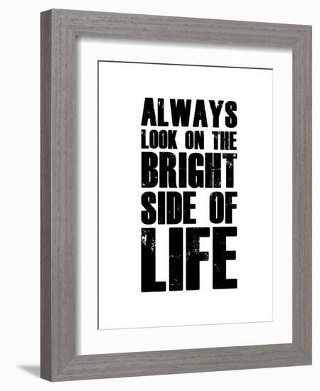 Bright Side of Life  White-NaxArt-Framed Art Print