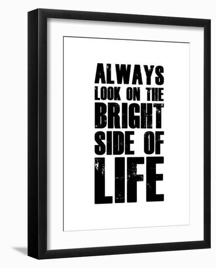 Bright Side of Life  White-NaxArt-Framed Art Print