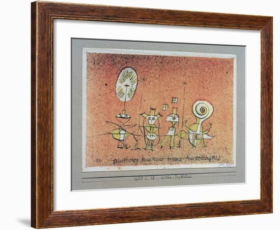 Bright Side Postcard-Paul Klee-Framed Giclee Print