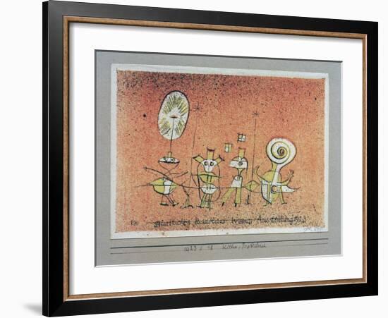 Bright Side Postcard-Paul Klee-Framed Giclee Print