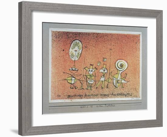 Bright Side Postcard-Paul Klee-Framed Giclee Print