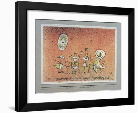 Bright Side Postcard-Paul Klee-Framed Giclee Print