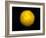 Bright Sun Shining in the Universe with Starry Background-null-Framed Art Print