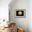 Bright Sun Shining in the Universe with Starry Background-null-Framed Art Print displayed on a wall