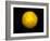 Bright Sun Shining in the Universe with Starry Background-null-Framed Art Print