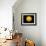 Bright Sun Shining in the Universe with Starry Background-null-Framed Art Print displayed on a wall