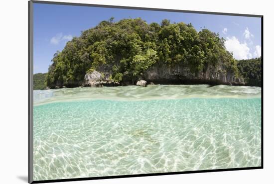 Bright Sunlight Dances across a Shallow Sand Seafloor in Palau's Lagoon-Stocktrek Images-Mounted Photographic Print