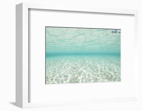 Bright Sunlight Dances across a Shallow Sand Seafloor in Palau-Stocktrek Images-Framed Photographic Print