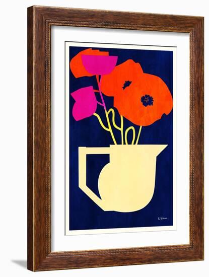 Bright & Sunny Poppies-Bo Anderson-Framed Giclee Print