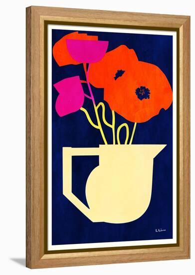 Bright & Sunny Poppies-Bo Anderson-Framed Premier Image Canvas