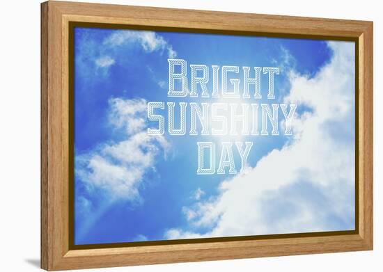 Bright Sunshiney Day-Vintage Skies-Framed Premier Image Canvas