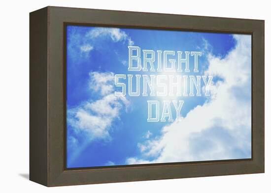 Bright Sunshiney Day-Vintage Skies-Framed Premier Image Canvas