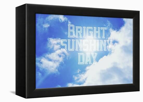 Bright Sunshiney Day-Vintage Skies-Framed Premier Image Canvas