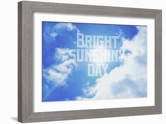 Bright Sunshiney Day-Vintage Skies-Framed Giclee Print