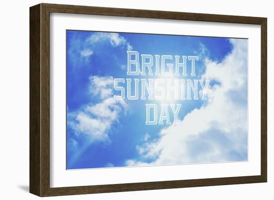 Bright Sunshiney Day-Vintage Skies-Framed Giclee Print