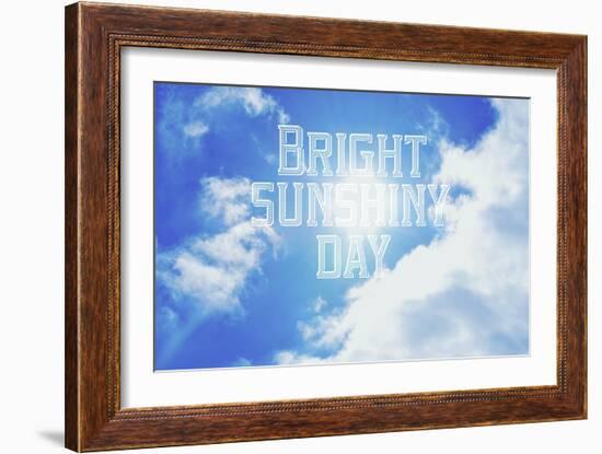 Bright Sunshiney Day-Vintage Skies-Framed Giclee Print