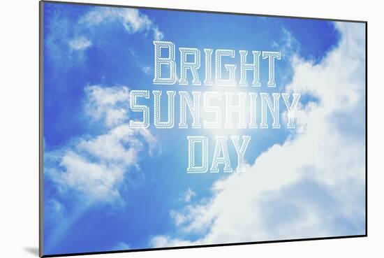 Bright Sunshiney Day-Vintage Skies-Mounted Giclee Print