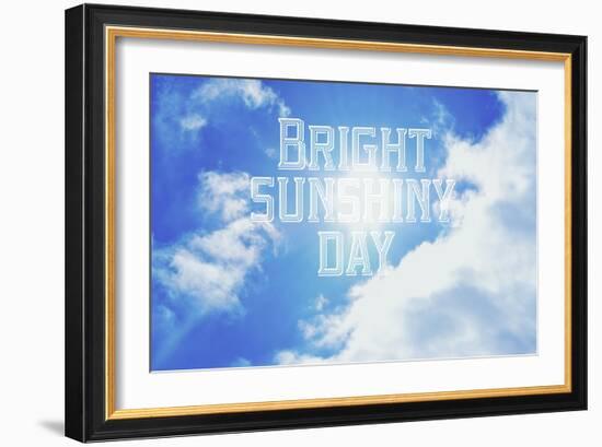 Bright Sunshiney Day-Vintage Skies-Framed Giclee Print