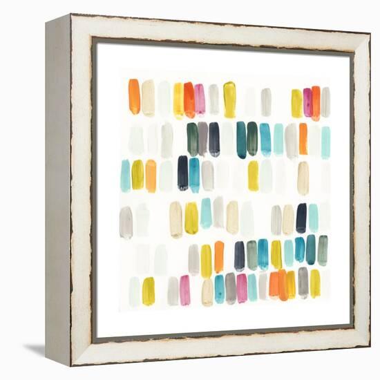 Bright Swatches I-June Vess-Framed Stretched Canvas