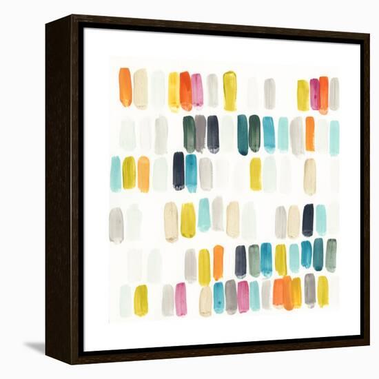 Bright Swatches I-June Vess-Framed Stretched Canvas