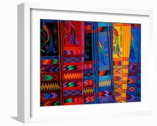 Bright Textile, Ixcel Textile Co-op, San Antonio Aguas Calientes, Guatemala-Cindy Miller Hopkins-Framed Photographic Print