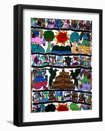 Bright Textile, Ixcel Textile Co-op, San Antonio Aguas Calientes, Guatemala-Cindy Miller Hopkins-Framed Photographic Print