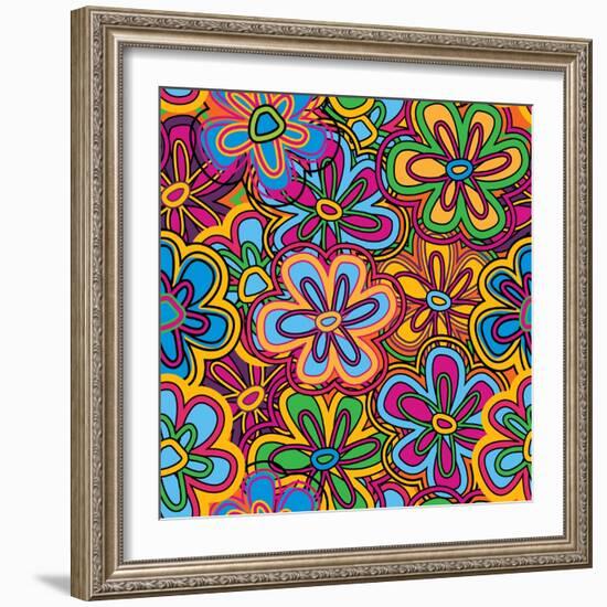 Bright Texture-Suriko-Framed Art Print