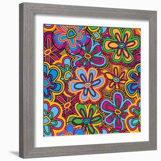 Bright Texture-Suriko-Framed Art Print