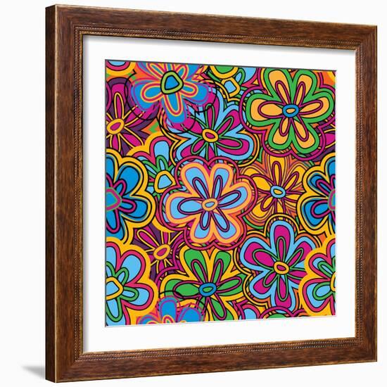 Bright Texture-Suriko-Framed Art Print