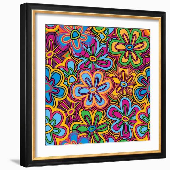 Bright Texture-Suriko-Framed Art Print