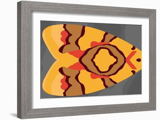 Bright Tiki Moth-Belen Mena-Framed Giclee Print