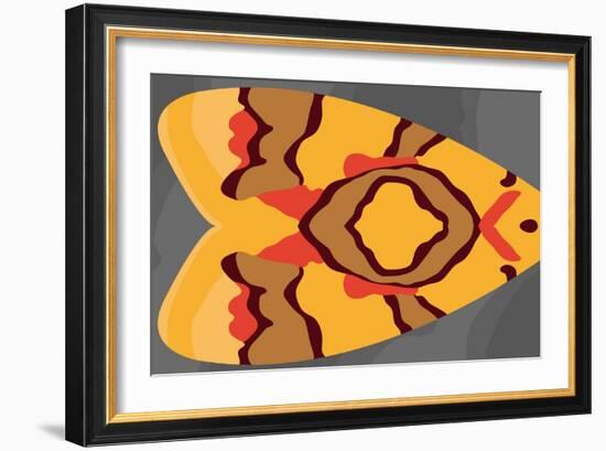 Bright Tiki Moth-Belen Mena-Framed Giclee Print