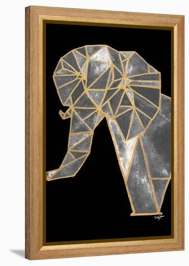 Bright Tri Origami I-Nola James-Framed Stretched Canvas