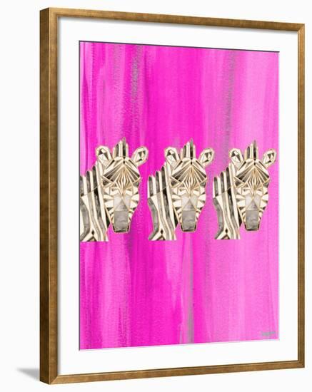 Bright Tri Origami III-Nola James-Framed Premium Giclee Print