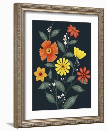 Bright Vines II-Grace Popp-Framed Art Print