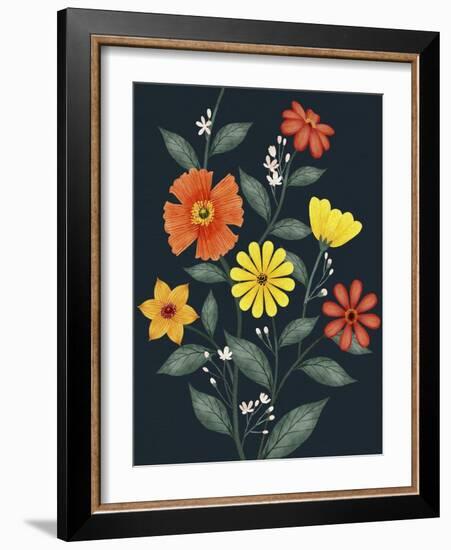 Bright Vines II-Grace Popp-Framed Art Print