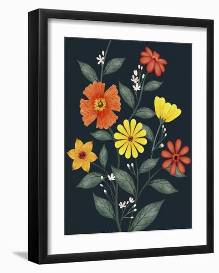 Bright Vines II-Grace Popp-Framed Art Print