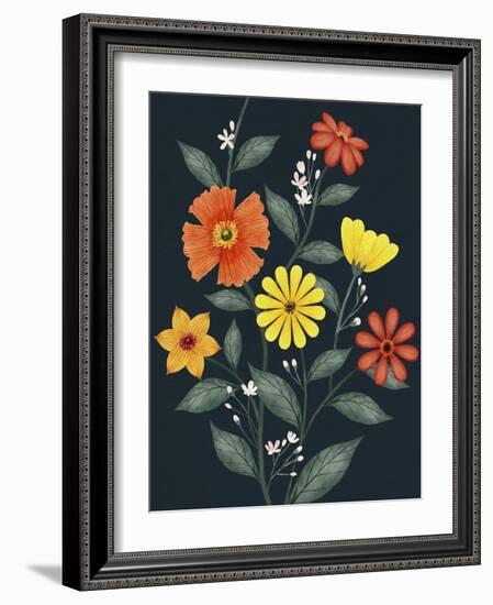 Bright Vines II-Grace Popp-Framed Art Print