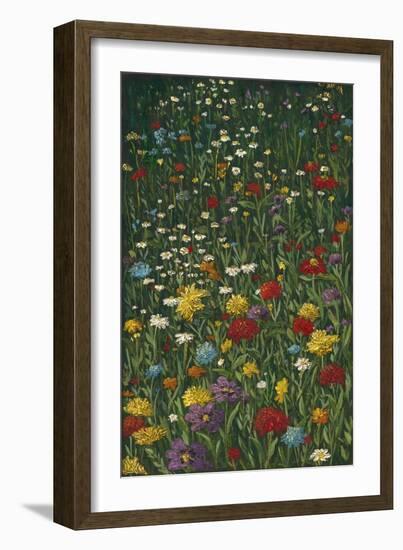 Bright Wildflower Field I-Megan Meagher-Framed Art Print