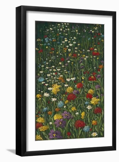 Bright Wildflower Field I-Megan Meagher-Framed Art Print