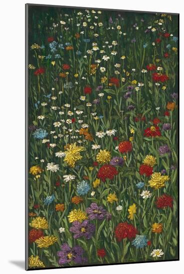 Bright Wildflower Field I-Megan Meagher-Mounted Art Print