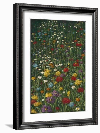 Bright Wildflower Field I-Megan Meagher-Framed Art Print