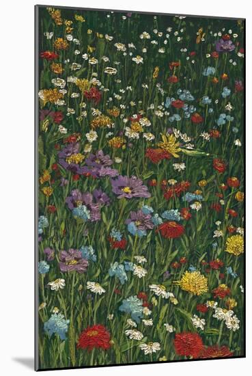 Bright Wildflower Field II-Megan Meagher-Mounted Art Print