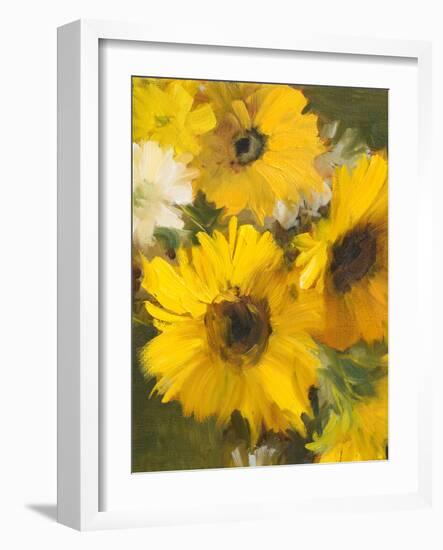 Bright Yellow Sunflowers-Lanie Loreth-Framed Photographic Print