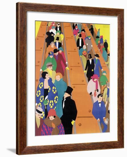 Brightest London is Best Reached by Underground, 1924-Horace Taylor-Framed Giclee Print